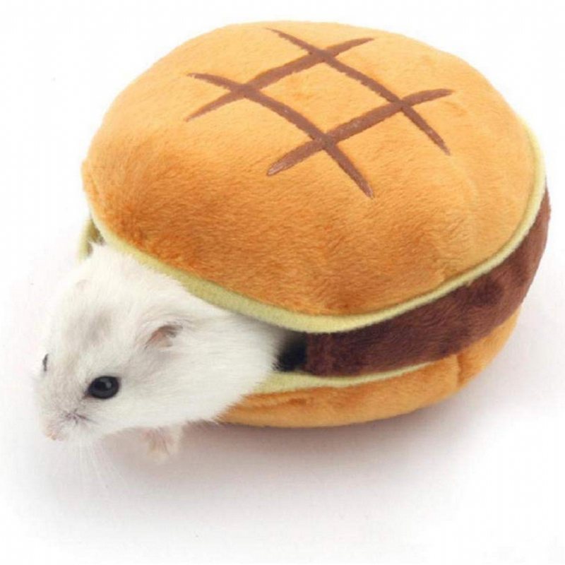 Hamster Hamburger Mjuk Mysig Sovsäng Rolig Leksak