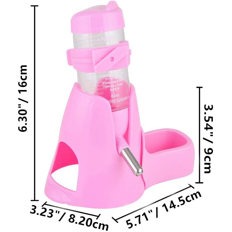 Hamstervattenflaska 3 I 1-hållare Matautomat & Base Hut Pet Nest