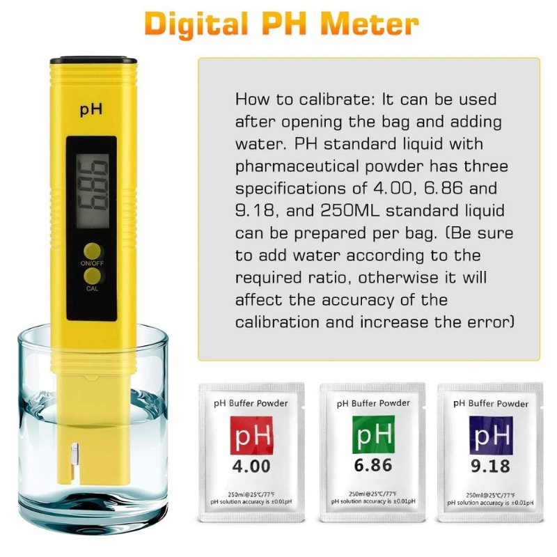 Aquarium Fish Water Quality Tester High Precision 0-14 Ph Mätområde