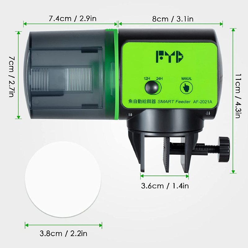 Automatisk Fiskmatare Aquarium Timer Dispenser