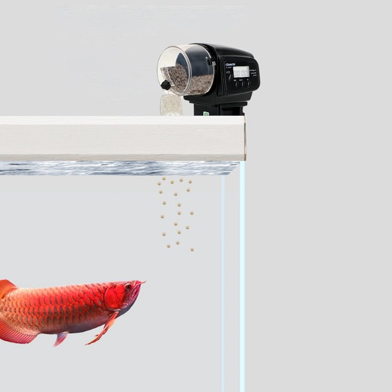 Fish Automatic Feeder Lcd Display Timer Feeding Dispenser