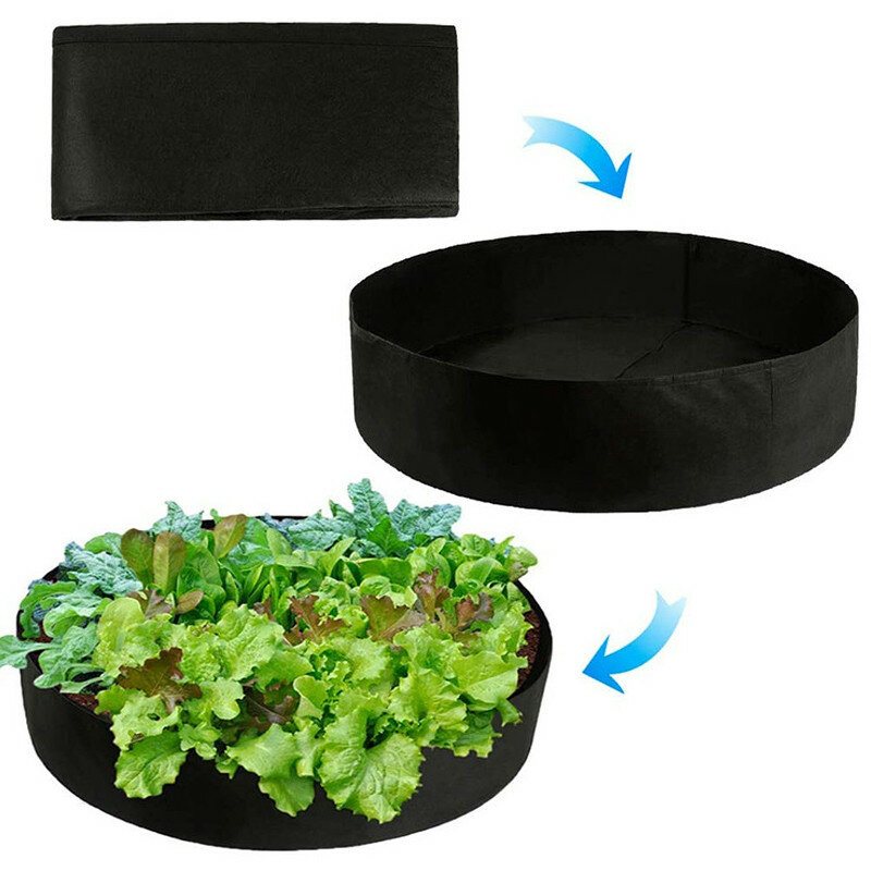 127x30cm Plantering Grow Bag Upphöjd Växtbädd Trädgård Blomsterplanterare Grönsakspåse