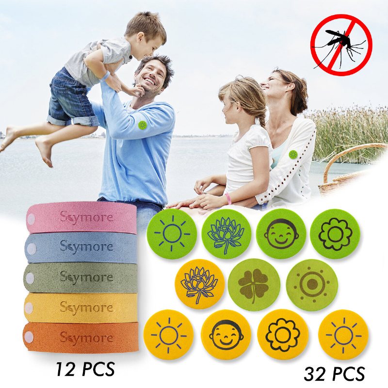 12x Armband Anti Mosquito Mozzie Insect Bugs Repellent Repeller Handledsband