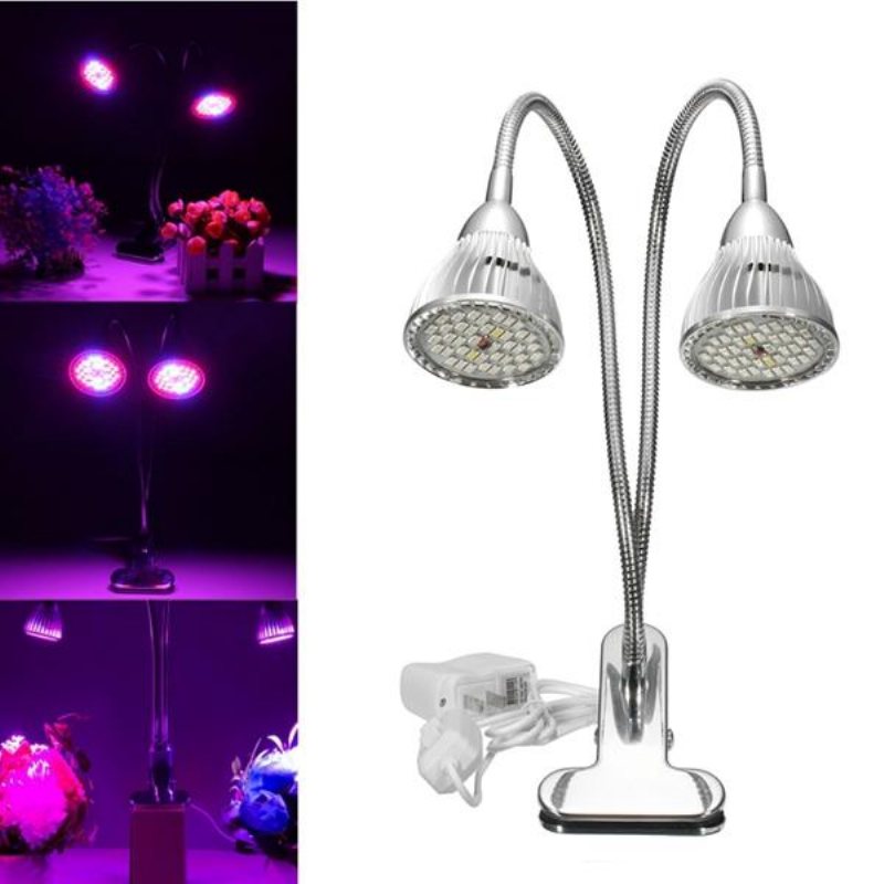 15w Flexibel Clip-on Hydroponics Plant Led Dual Grow Light Full Spectrum Blomsterlampa