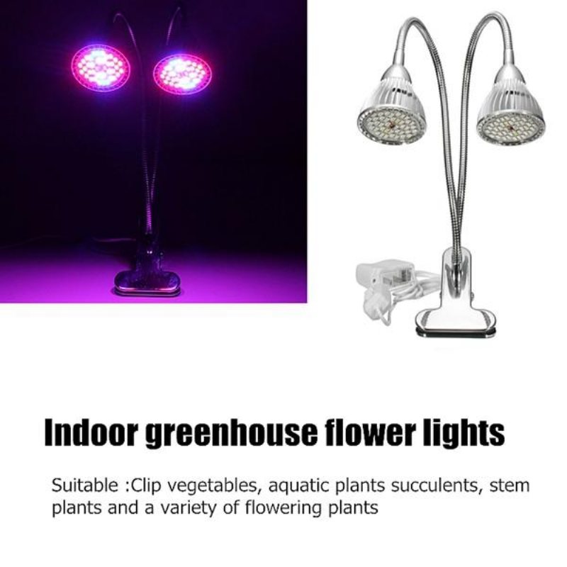 15w Flexibel Clip-on Hydroponics Plant Led Dual Grow Light Full Spectrum Blomsterlampa