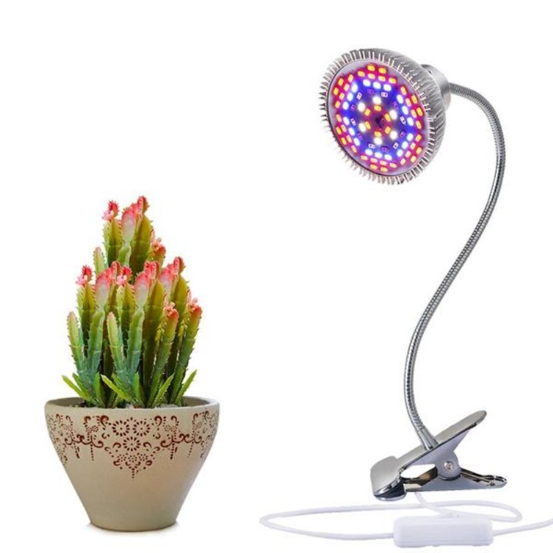 15w Full Spectrum 78 Led Clip Grow Light Flexibel Skrivbordslampa För Inomhusväxtväxthus Ac100-240v