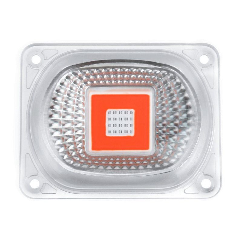 20w 30w 50w Vattentätt Led-chip Med Linsreflektor Fullspektrum Växtljus För Växter Ac 110v/220v