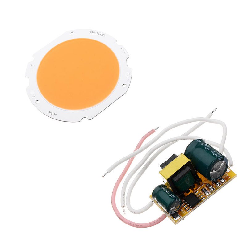 20w Led Cob Round Grow Light Chip Diy Med Ac90-240v Drivrutin För Växtblomma Inomhus