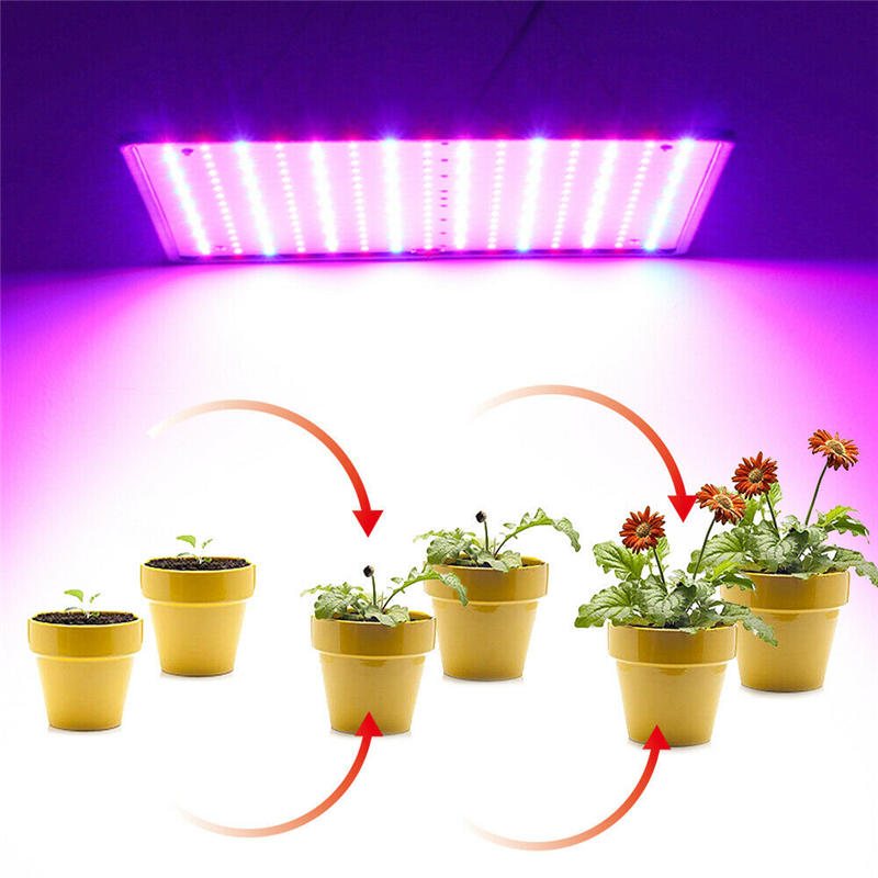 225 Led Grow Light Lamp Full Spectrum Ultratunn Panel Indoor Plant Veg Flower