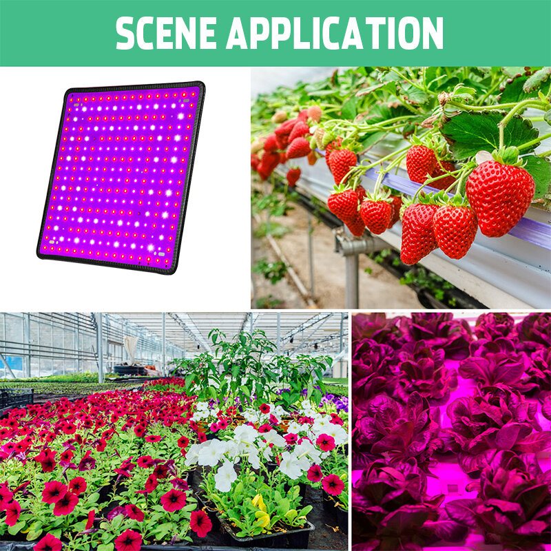 256 Led Grow Light Växande Lampa Full Spectrum För Inomhus Blomsterväxt Hydroponic