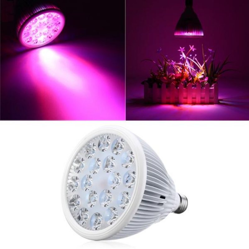 36w E27 Led Full Spectrum Grow Light Lamp Blub För Hydroponisk Växtblomma Inomhus