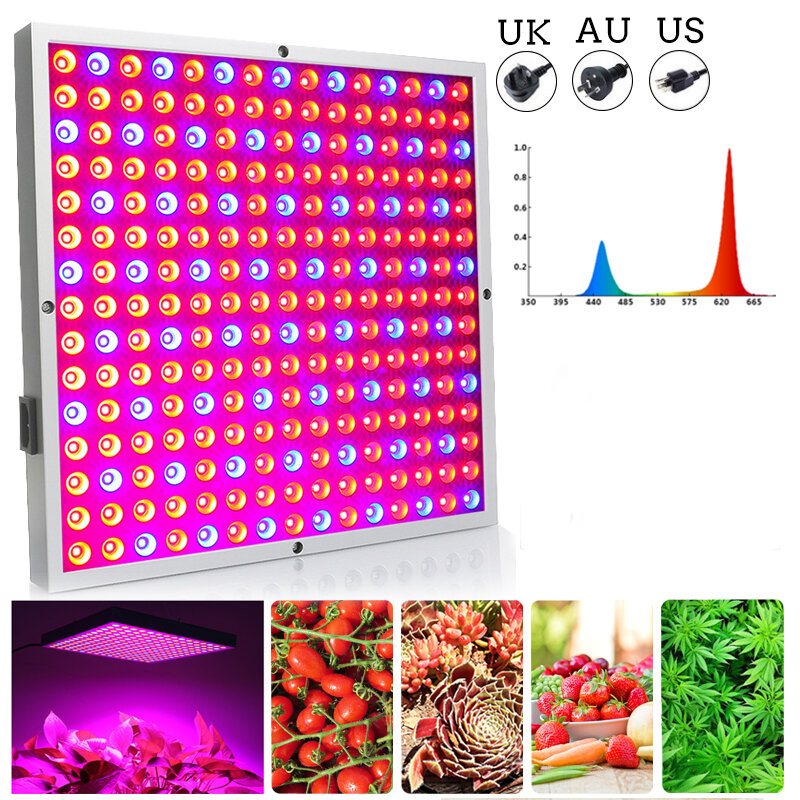 45w Led Grow Light Panel Växande Lampa Hydroponics Inomhus Blomma Veg Bloom Lighting Ac85-265v