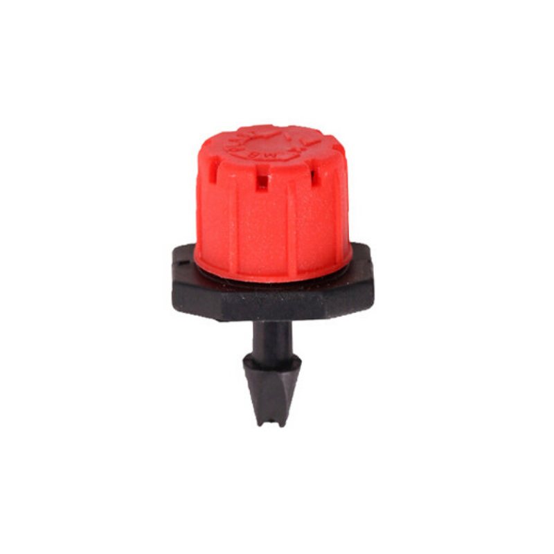 50 St 8 Uttag Red Drip Justerbar Flow Dripper Micro Sprinklers