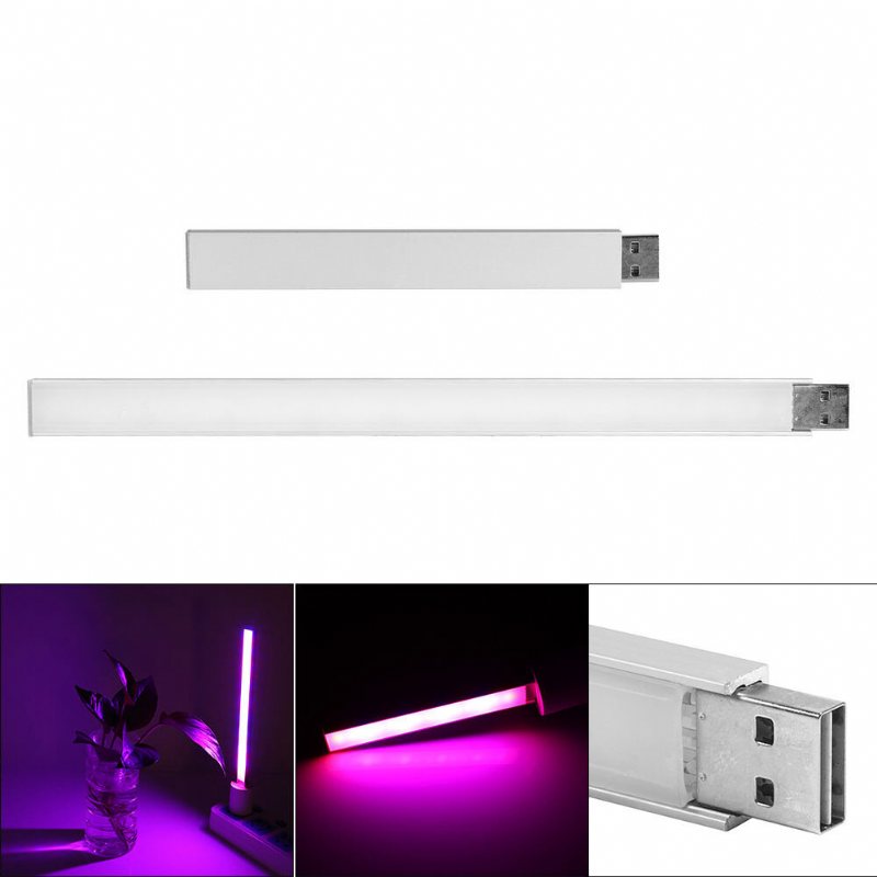 5v Led Grow Light Usb Röd & Blå Hydroponisk Växtodlingsljusstång För Stationär Växtblododling