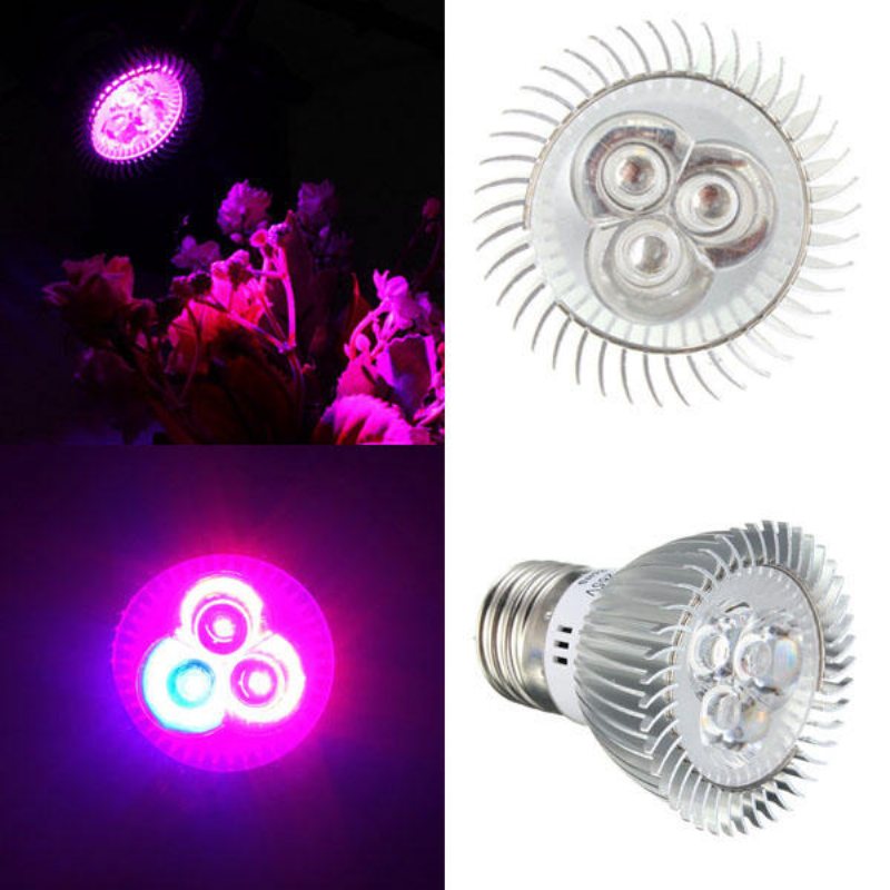 6w E27 Röd + Blå Led Plant Grow Light Lampa Blomma Hydroponic Globe Bulb 85-265v