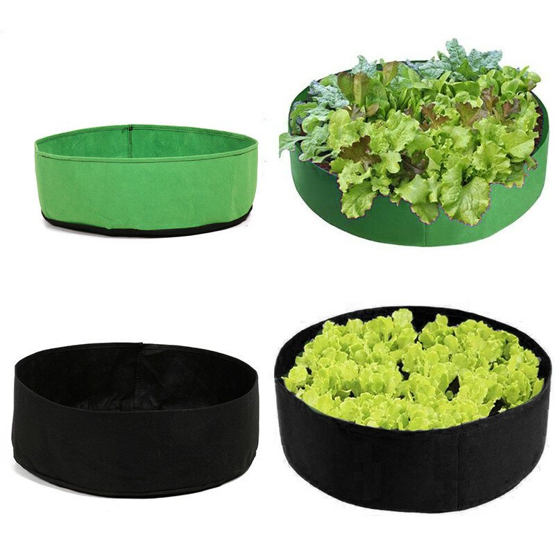 80x30cm Plantering Grow Bag Upphöjd Växtbädd Trädgård Blomsterplanterare Grönsakspåse