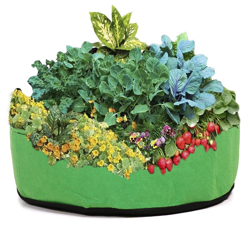 80x30cm Plantering Grow Bag Upphöjd Växtbädd Trädgård Blomsterplanterare Grönsakspåse