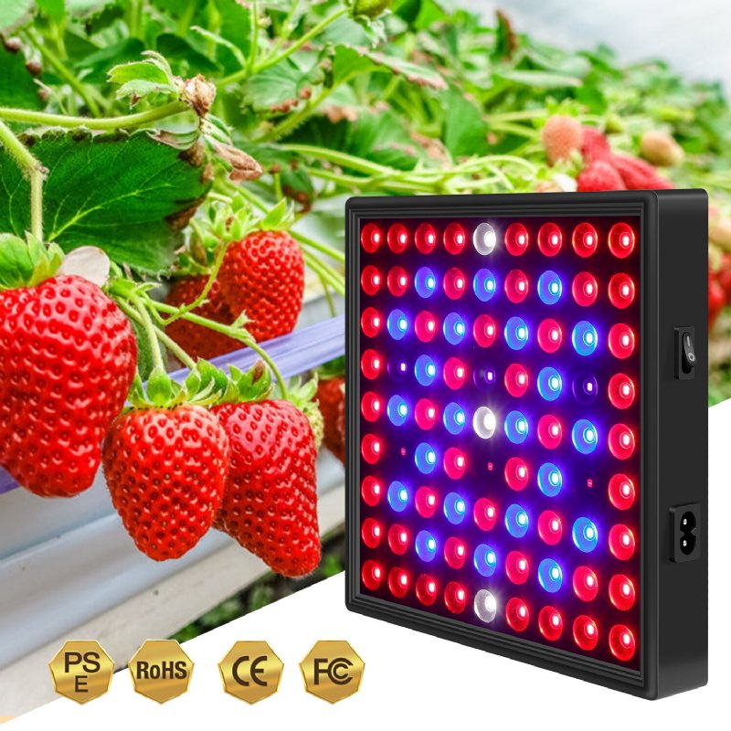 Ac85v~265v 81led/169led Full Spectrum Grow Light Plant Med Upphängningssats För Växthusgårdar