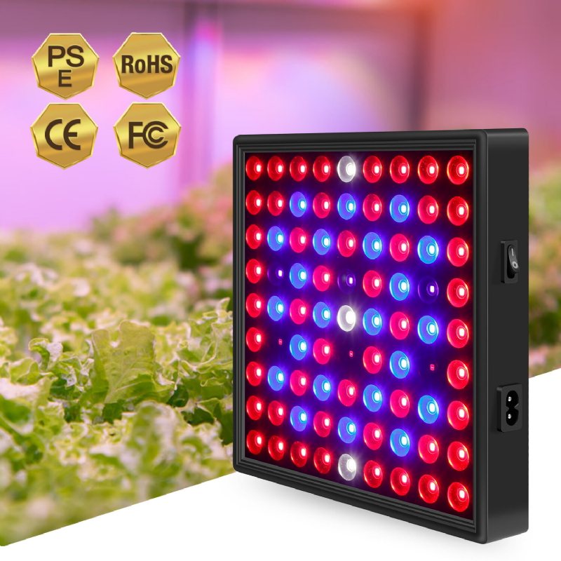 Ac85v~265v 81led/169led Full Spectrum Grow Light Plant Med Upphängningssats För Växthusgårdar