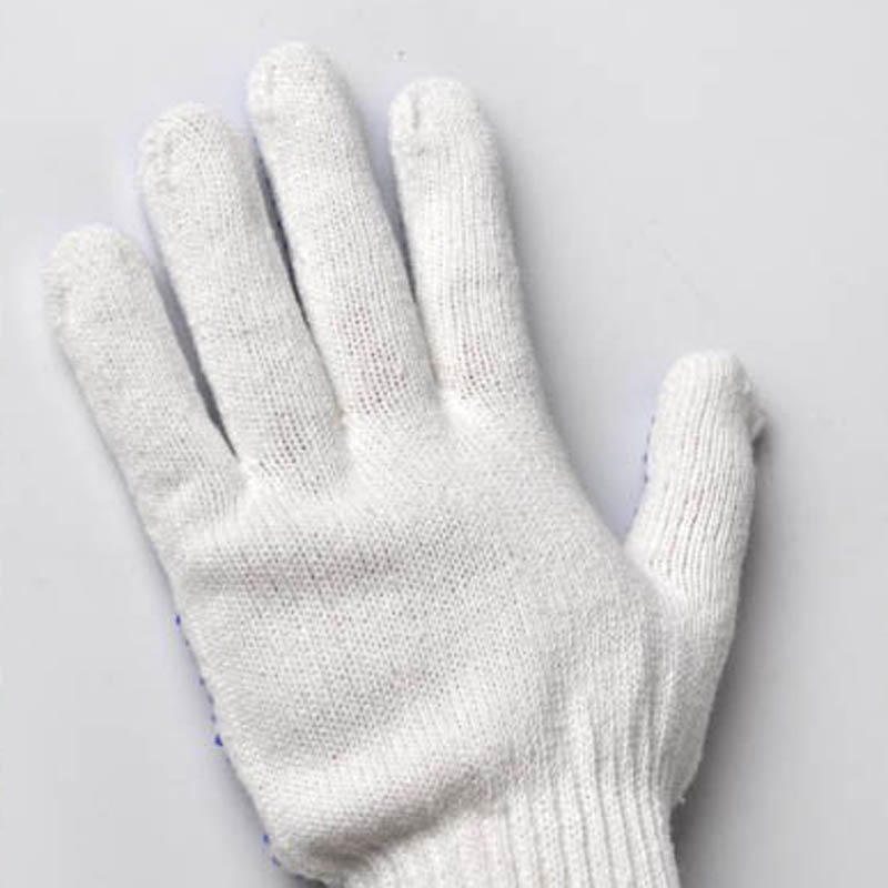 Arbetsskydd Anti-sladd Slitskyddshandskar Blue Plastic Dot Gloves Lätt Bekväm Trädgård