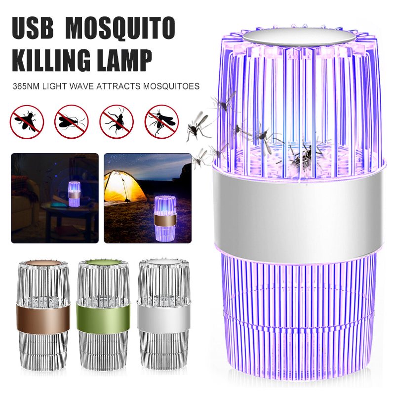 Bakeey Usb-strömförsörjning Mute Myggmedelslampa Fysisk Fotokatalysator Mosquito Killer Lamp