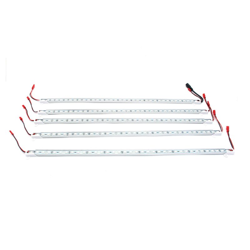 Dc12v 5pcs 50cm Vattentät Smd5050 Röd:blå 5:1 36led Strip Plant Garden Grow Light+5a Strömadapter