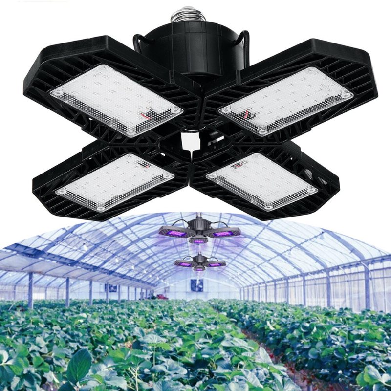 E26/e27 132led Grow Light 2835 Full Spectrum 4 Blad Hydroponic Plant Veg Flower Lamp Ac85-265v