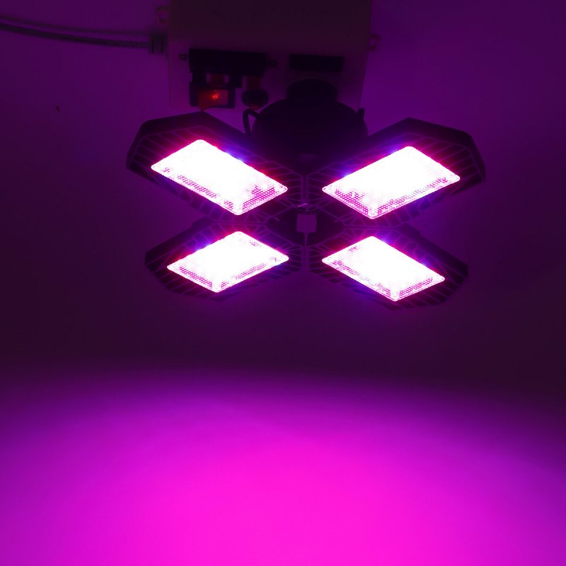 E26/e27 132led Grow Light 2835 Full Spectrum 4 Blad Hydroponic Plant Veg Flower Lamp Ac85-265v