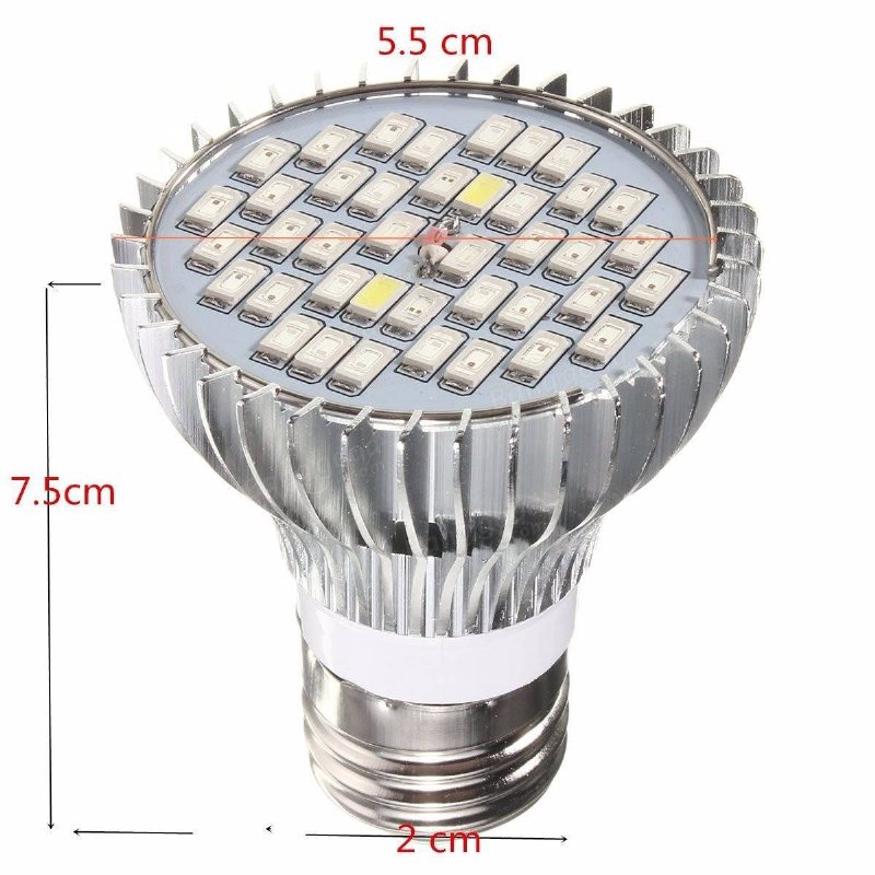 E27 15w Led Grow Lamp Plant 85-265v 800-1200lm