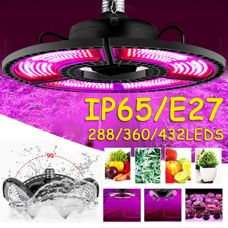 E27 Led Grow Light Full Spectrum Hydroponisk Lampa För Inomhusväxt Blomsterodling Ac100-277v