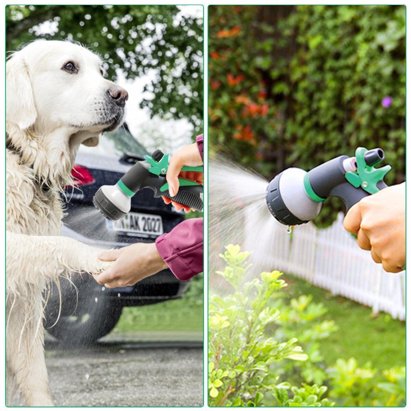 Garden Multifunction 8 Mode Water Spear Hushållsvattenmunstycke Sprinkler Biltvätt Spray Spjut