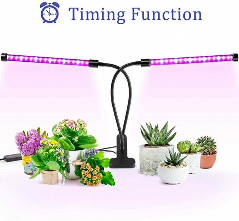 Grow Light Plant Lights För Inomhusväxter Led-lampor Full Spectrum Timing Switch Mode