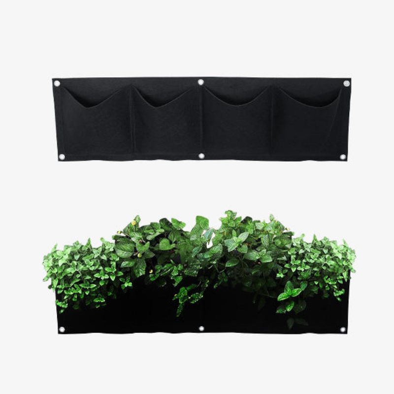 Kc-bt4121 Trädgårdsskötsel Grow Pocket Inomhus Utomhus Vägghängande Plantering Förvaringspåse Plantpåsar