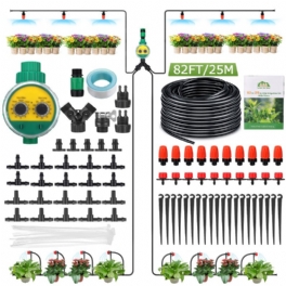 King Do Way Droppbevattningskit Med Vattentimer Vattenrör Och Fullspråkig Manual Och Andra Tillbehör