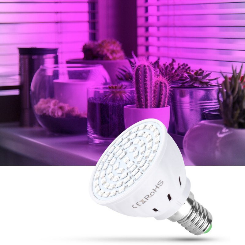 Led Fytolampor Full Spectrum Grow Light Led-lampor Fröplanta Led Plant Odling Lampstöd E14 E27 För Växthusplantering