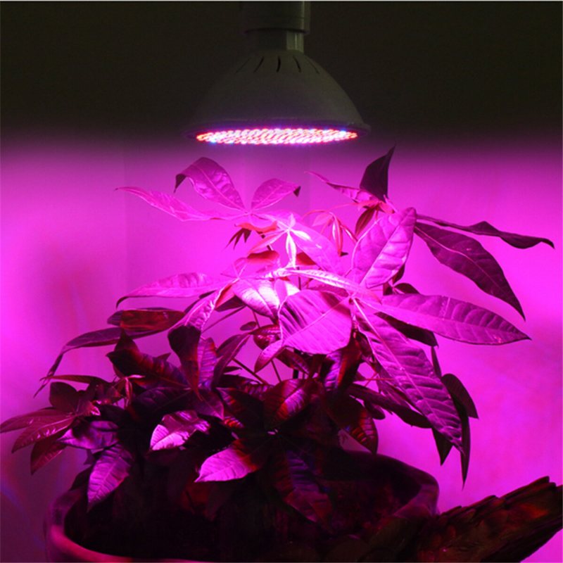 Led Grow Light Bulb 20w Plant Med 200 Leds E27 Bas Glödlampor För Inomhusväxter Grönsaker Växthus Och Hydroponiska