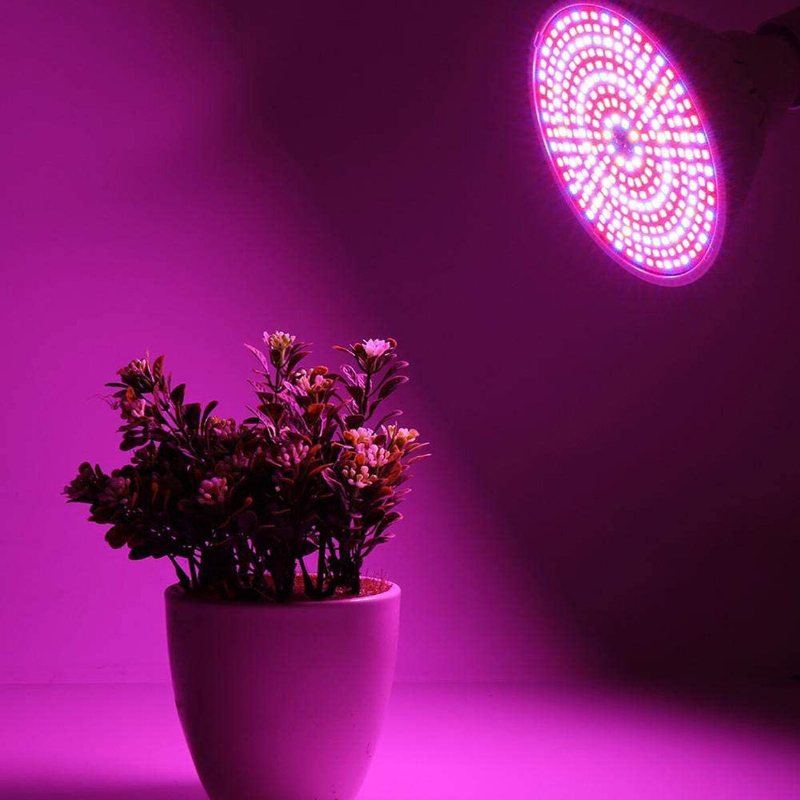 Led Grow Light Bulb 20w Plant Med 200 Leds E27 Bas Glödlampor För Inomhusväxter Grönsaker Växthus Och Hydroponiska