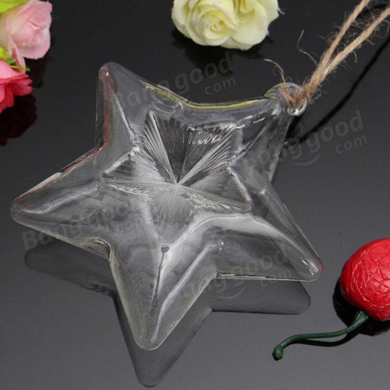 Lucky Star Shape Glas Blomvas Hydroponisk Växtbehållare