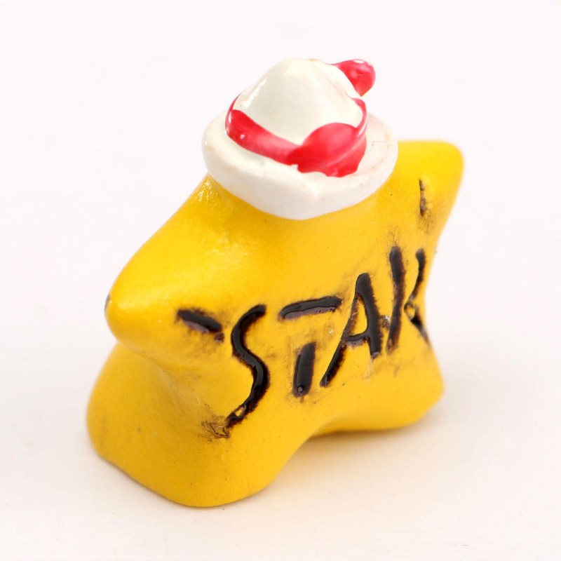 Micro Yellow Star Landskap Harts Krukväxt Microlandschaft Garden Diy Ornaments