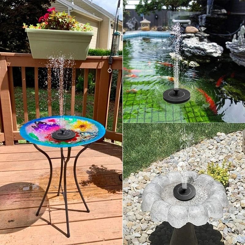 Mini Solar Water Fountain Pool Pond Vattenfall