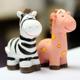 Mini Söt Zebra Micro Landskapsdekorationer Trädgård Diy Dekor