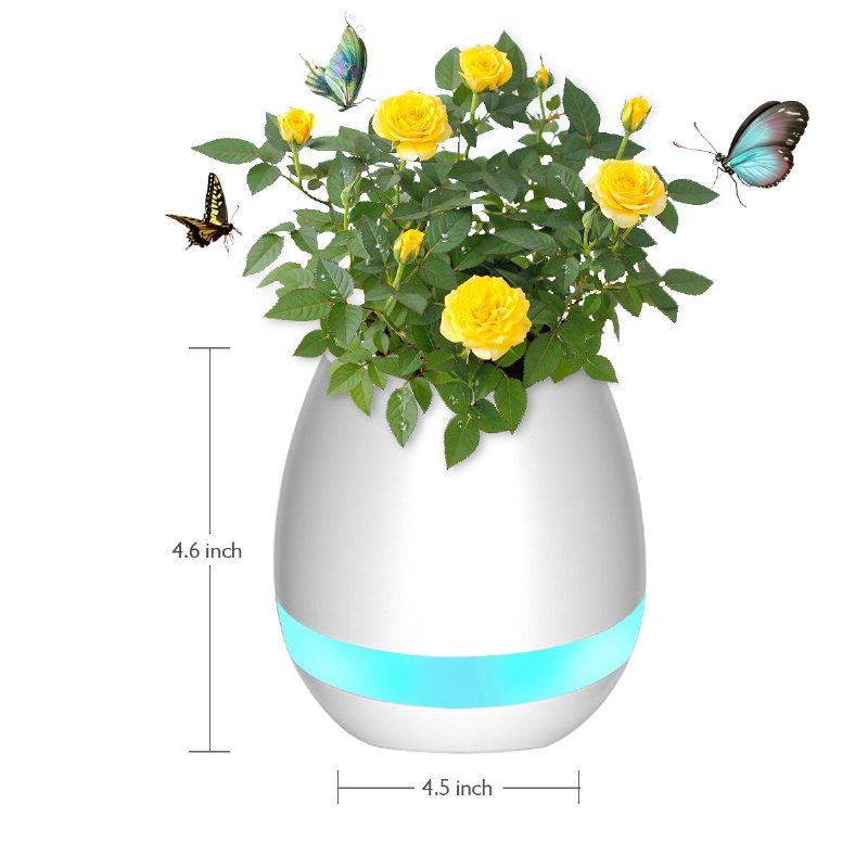 Musik Blomkruka Smart Touch Plant Play Sjufärgslampa Piano Led-lampa Ljus Bluetooth