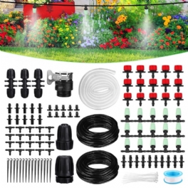 Nasum 40+2m Automatisk Sprinkler Diy Trädgårdsbevattning Micro Droppbevattningssystem Slangsatser