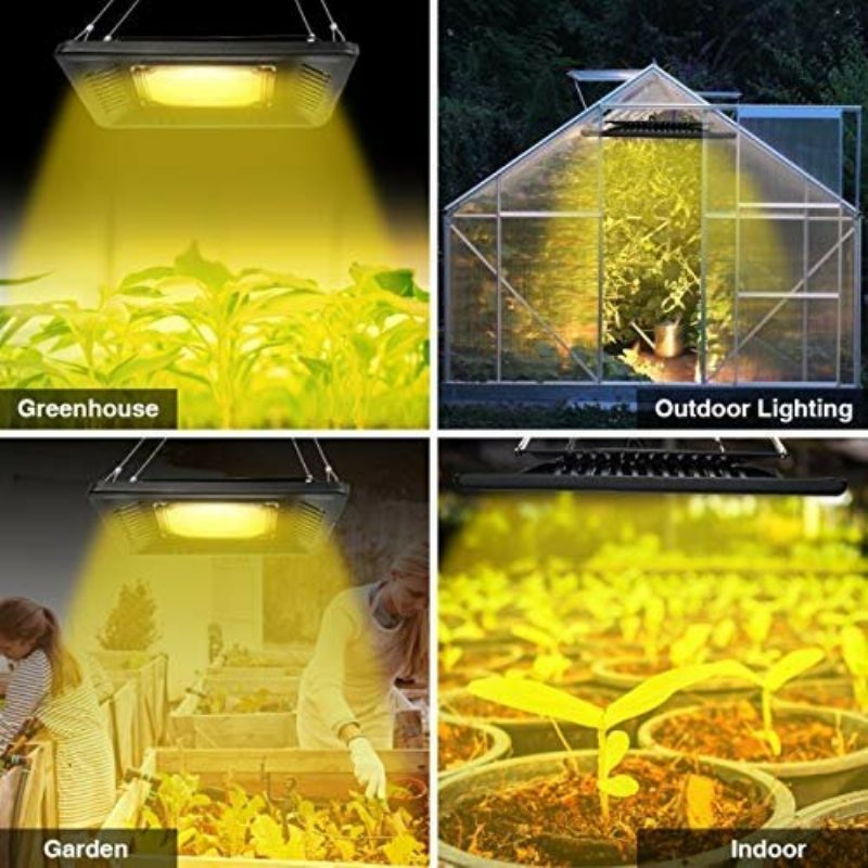 Relassy 150w Vattentätt Växtljus Utomhus Grow Lightsunlike Led Lightfull Spectrum Cob Led Lamp Utan Buller Ultratunn Värmeavledning För Plantor Växande Blommande Frukt