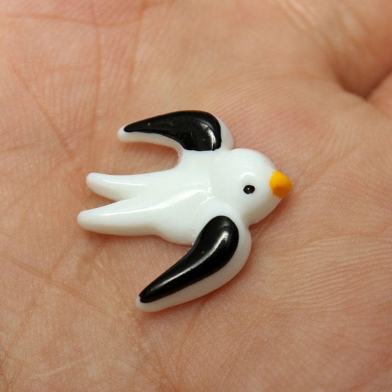 Resin Mini Swallow Micro Landskapsdekorationer Trädgård Diy Dekor