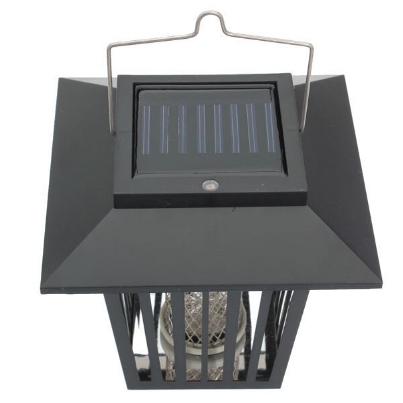 Solar Powered Mygga Pest Zapper Lykta Led Lamp Light