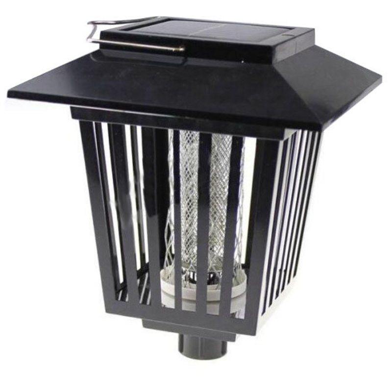 Solar Powered Mygga Pest Zapper Lykta Led Lamp Light