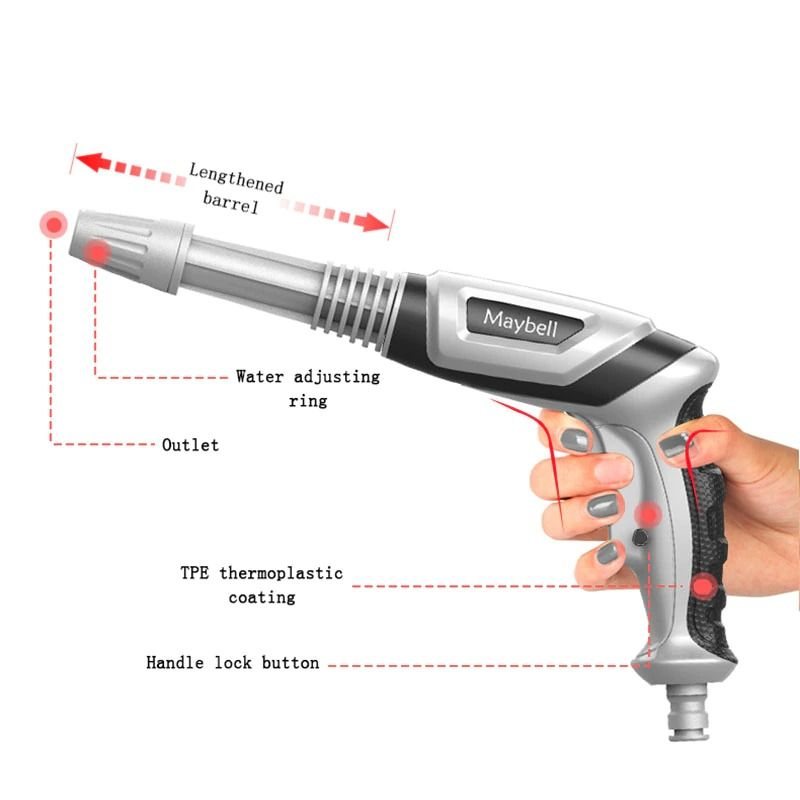 Trädgårdsvattenpistol Högtrycksslangmunstycke Spray