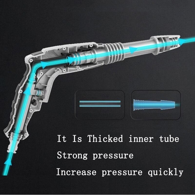 Trädgårdsvattenpistol Högtrycksslangmunstycke Spray