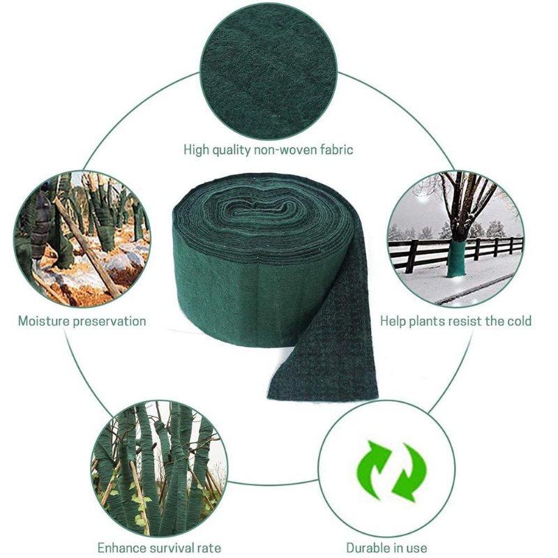 Tree Protector 20m Wrap Vintersäkra Växter Bandage Skyddsöverdrag